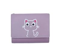 KADSXIYA Cartera duradera y práctica para mujer, billetera para dinero en efectivo, adecuada para el uso diario, Púrpura