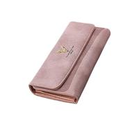 KADSXIYA Cartera larga de moda con tarjetero para mujer, monedero, monedero, Rosado