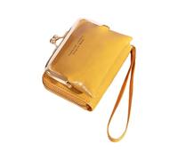 KADSXIYA Cartera para mujer y niña, con múltiples ranuras para tarjetas de crédito, Amarillo