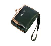 KADSXIYA Cartera para mujer y niña, con múltiples ranuras para tarjetas de crédito, Verde oscuro