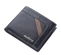 KADSXIYA Cartera plegable de piel sintética para hombre con múltiples bolsillos, organizador de tarjetas de identificación, Negro -