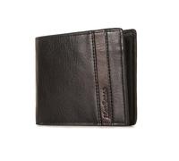 KADSXIYA Cartera vintage de poliuretano para hombre, monedero, tarjetero, organizador de dinero, Negro -