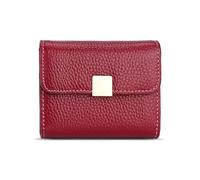KADSXIYA Carteras de moda para mujer, tarjetero, monedero, monedero, cartera de cuero de lujo, Rojo vino