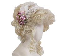 KADSXIYA Cordones plisados para mujer, para la cabeza, con flores, adornos de maquillaje, ropa de pelo para fiesta