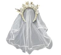 KADSXIYA Corona de novia con perlas artificiales para mujer, diadema para boda, celebración