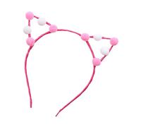 KADSXIYA Diadema colorida con orejas de gato para fiesta de cosplay, diadema infantil con pompones