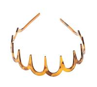 KADSXIYA Diadema de dientes largos de tiburón para mujeres y niñas, resina de plástico, antideslizante, peine ondulado, accesorio para el pelo
