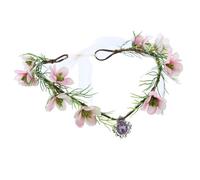 KADSXIYA Diadema de estilo bohemio para bodas, fiestas, flores, elegante guirnalda para el pelo