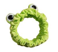 KADSXIYA Diadema de maquillaje facial para adultos y niños, encantadora para ojos de rana, elástica, aro de pelo suave envuelto en felpa, bandana para fotos