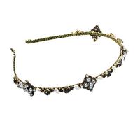 KADSXIYA Diadema de perlas salvajes para mujer con diamantes de imitación, elegante diadema de tela, diadema para el pelo, bandanas exquisitas para la cabeza, accesorios de ropa