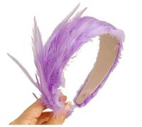 KADSXIYA Diadema de plumas Derby para cóctel, fiesta, tocado vintage
