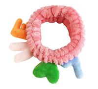 KADSXIYA Diadema elástica de felpa para mujer, diseño de texto en 3D