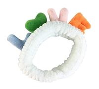 KADSXIYA Diadema elástica de felpa para mujer, diseño de texto en 3D