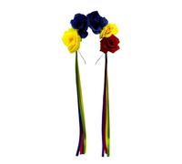 KADSXIYA Diadema elástica elegante con forma de flor, modelo de espectáculo de boda para novia