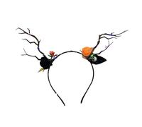 KADSXIYA Diadema intermitente para mujer, serie oscura, cuernos, accesorios para fotos de Halloween
