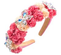 KADSXIYA Elegante diadema de mariposa con flores delicadas para el cabello para mujer
