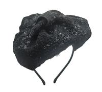 KADSXIYA Elegante tocado para mujer, diadema de Halloween con lazos, accesorio para el pelo