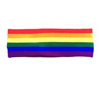 KADSXIYA Japanese Sweet - Diadema ancha de punto para mujeres y niñas, diseño de arcoíris con rayas coloridas