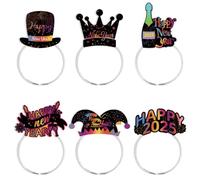 KADSXIYA Juego de diademas de papel para fiestas de cumpleaños, accesorios para el cabello