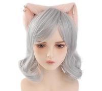 KADSXIYA Lindas diademas para estudiantes con transmisión en vivo, diadema de zorros, aro colorido