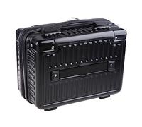 KADSXIYA Maleta multifuncional de 35,5 cm para maquillaje de mano y equipaje de mano portátil, Negro -
