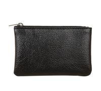 KADSXIYA Mini monedero con cremallera de piel sintética, bolsa de dinero, perfecta para viajar, Negro -