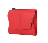 KADSXIYA Moderna cartera de piel sintética con monedero Bokcing, práctico tarjetero para hombre, Rojo -