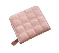 KADSXIYA Monedero de bolsillo bordado de moda para niñas, pequeño con cremallera, Rosado