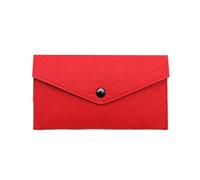 KADSXIYA Monedero de fieltro, monedero, monedero, monedero, monedero, monedero, monedero, monedero, monedero, bolsa, Rojo -