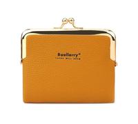 KADSXIYA Monedero moderno de poliuretano para mujer, monedero, monedero, monedero, monedero, amarillo, verde, (Mud Yellow)