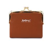 KADSXIYA Monedero moderno de poliuretano para mujer, monedero, monedero, monedero, monedero, Marrón