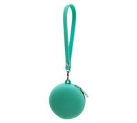 KADSXIYA Monedero redondo para auriculares, bolsa de almacenamiento ligera con cremallera, Verde
