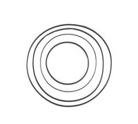 KADSXIYA Paquete de 3 correas de transmisión de radio de goma negra para Sanyo M-9990 M-9994 M-9994K, Como descripción descarrilada, As derailed discription