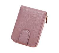 KADSXIYA Portatarjetas de crédito con bloqueo de moda para estuche, bolsillo con cremallera, organizador, Polvo ligero RFID