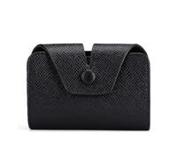 KADSXIYA Portatarjetas de crédito portátil de poliuretano, monedero, monedero, bolsa de dinero para mujer, Negro -