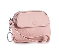 KADSXIYA Práctico monedero con bolsillo para monedas con cremallera, esencial para personas, Rosado