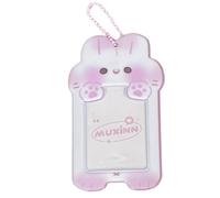 KADSXIYA Tarjetero con forma de animal de dibujos animados para tarjetas fotográficas, conveniente funda para tarjetas de autobús, Modelo Bunny