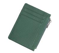 KADSXIYA Tarjetero portátil con ranura para licencia y monedero, cartera delgada, ideal para hombres, Verde