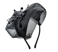 KADSXIYA Tocado para mujer, diadema con cuentas, accesorio para el pelo vintage
