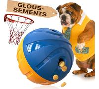KADTC Bola de golosinas para perros - Velocidad ajustable de salida de comida - Juguete de baloncesto para cachorros - Juego de pensamiento para perros medianos/grandes/extremadamente grandes ES