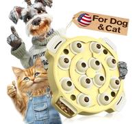 KADTC Juguete interactivo para perros y gatos, dispensador de golosinas 2 en 1 y alimentador lento, entrenamiento mental para cachorros y gatitos, cumpleaños o vacaciones