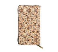 KadUe Cartera de piel con diseño de perros Labrador Retriever para mujer, múltiples compartimentos para tarjetas y dinero en efectivo, tarjetas de crédito, Black, Talla única, Contemporáneo