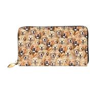 KadUe Cartera de piel con diseño de perros Labrador Retriever para mujer, múltiples compartimentos para tarjetas y tarjetas de crédito en efectivo, Black, Talla única, Contemporáneo