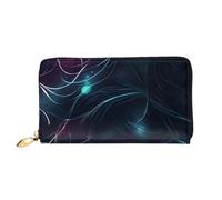 KadUe The Girl in The Dream - Cartera de piel para mujer, múltiples compartimentos para tarjetas y tarjetas de crédito, Black, Talla única, Contemporáneo