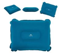 KADVA Aeron - Almohada Hinchable para Acampada (37 x 27 x 10 cm, Ultraligera, 100 g, válvula de inflado rápido, tamaño Compacto), Color Azul