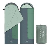 KADVA Dorma R - Saco de Dormir de Camping con conexión a la Derecha (220 x 75 cm), Color Verde