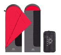 KADVA Dorma R - Saco de Dormir de Camping con conexión a la Derecha (220 x 75 cm, con Gorro para la Cabeza, Temperatura Confortable, 14 Grados, tecnología Ripstop), Color Gris