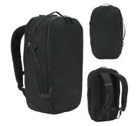 KADVA Mochila Glejt 30 l - Mochila urbana de turismo con apertura como maleta, compartimento para portátil de hasta 16, organizador, solap rayas, impermeable, ideal como equipaje de mano