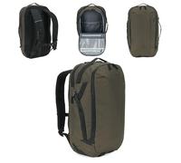 KADVA Mochila Glejt 30 l - Mochila urbana de turismo con apertura como maleta, compartimento para portátil de hasta 16, organizador, solap rayas, impermeable, ideal como equipaje de mano