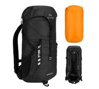 KADVA Mundoro Mochila de senderismo de 35 l, ventilación de espalda Windflow, cinturón de pecho y cadera, bolsillos laterales de malla, soporte para bastón de trekking, material repelente al agua